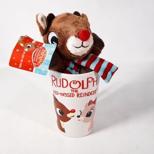Rudolph The Red Nosed Reindeer & Clarice Coffee Mug Cup Dan Dee International